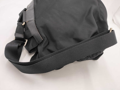 PRADA Triangle Logo Backpack Black Rucksack