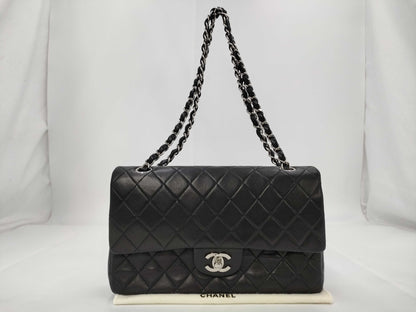 CHANEL Chain Lambskin Black Shoulder Bag