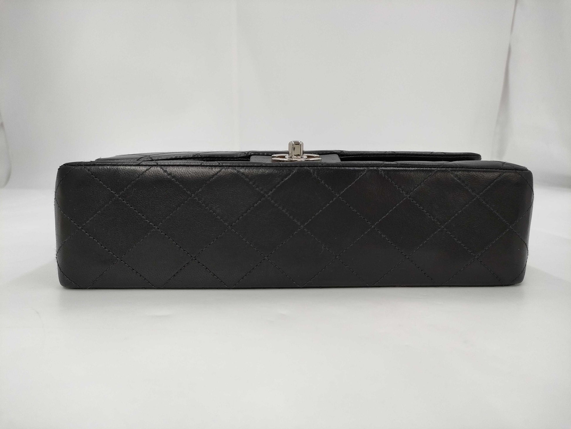 CHANEL Chain Lambskin Black Shoulder Bag