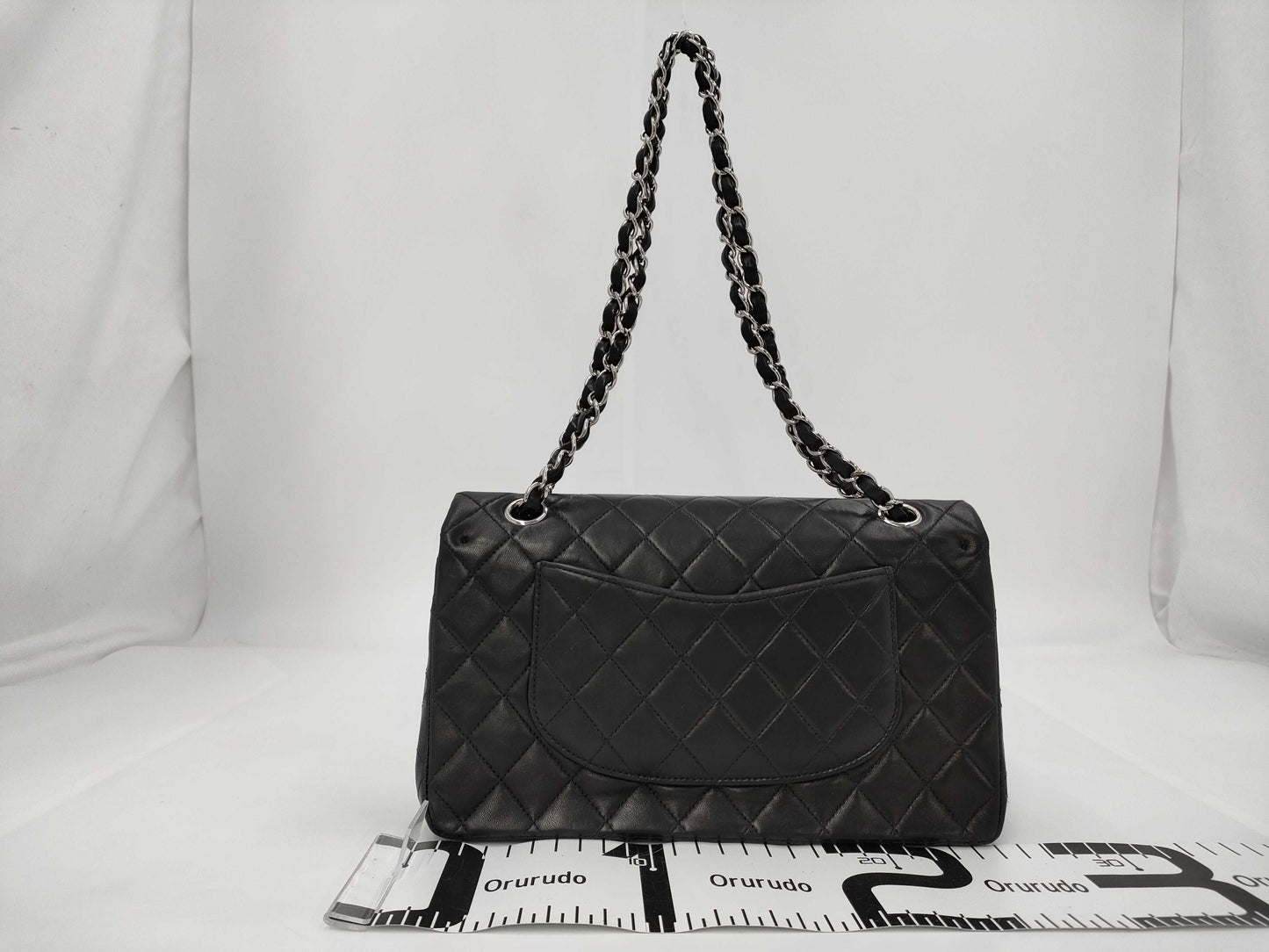 CHANEL Chain Lambskin Black Shoulder Bag