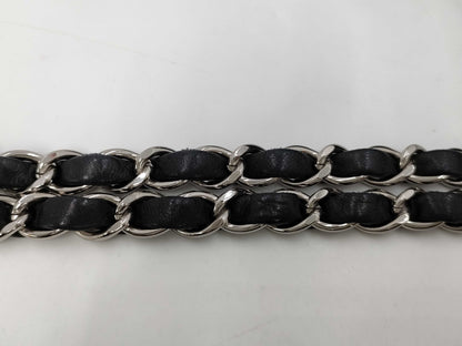 CHANEL Chain Lambskin Black Shoulder Bag