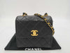 CHANEL Lambskin Black Square Shoulder Bag