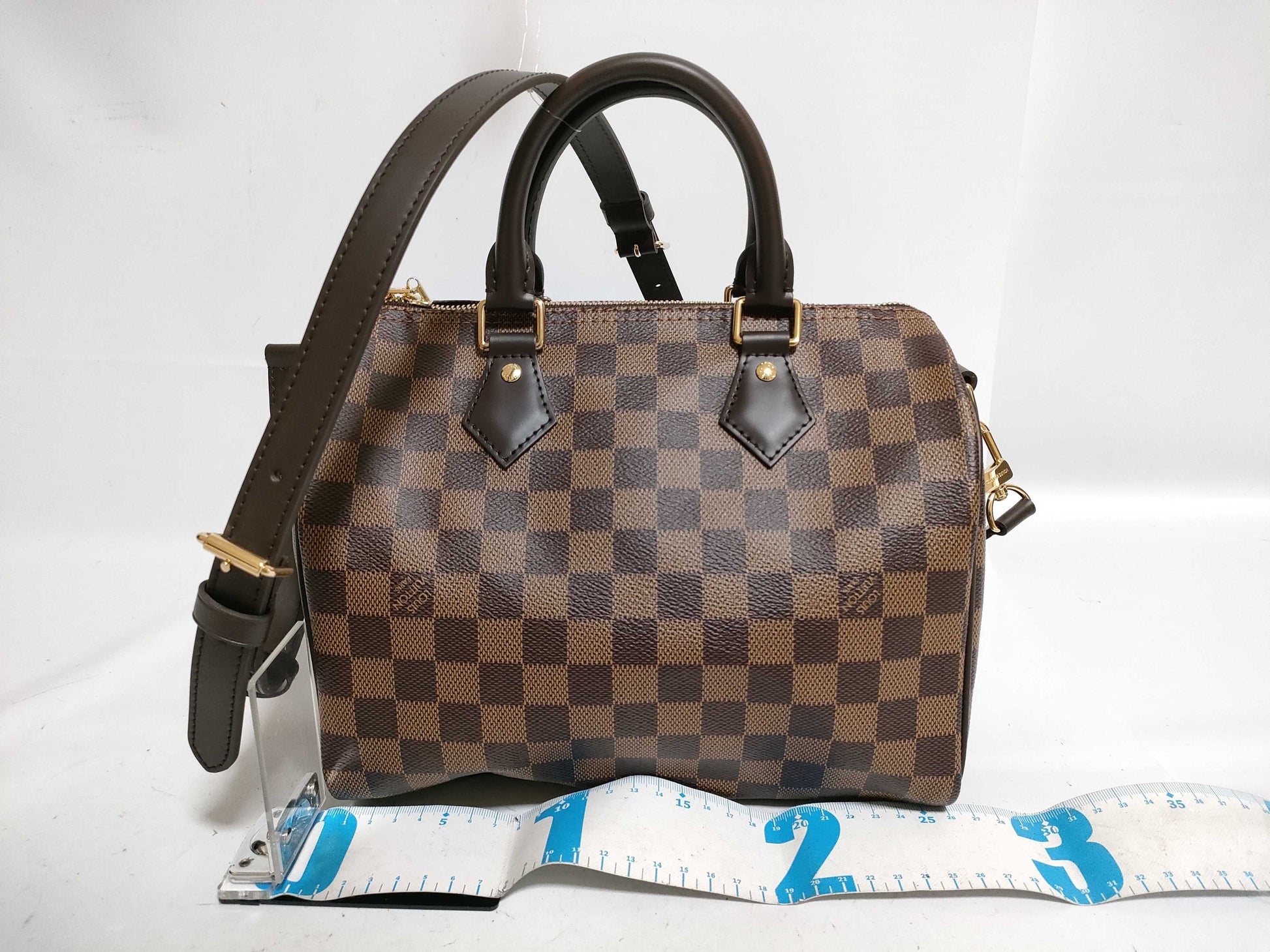 LOUIS VUITTON Damier LV Damier Speedy Bandouliere 25 Handbag