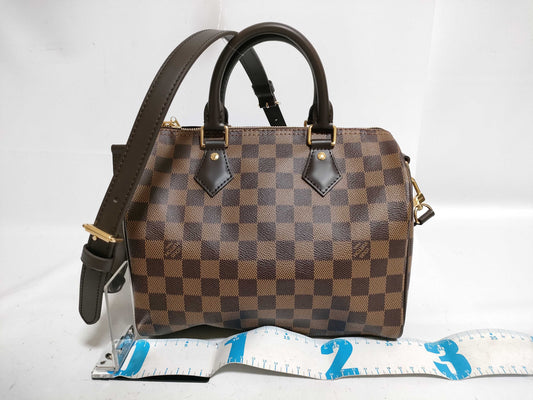 LOUIS VUITTON Damier LV Damier Speedy Bandouliere 25 Handbag