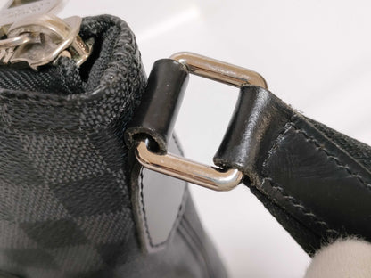 LOUIS VUITTON Damier Graphite LV Graphite Mick MM Shoulder Bag