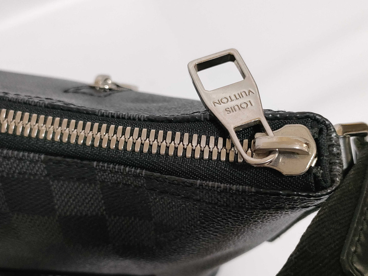 LOUIS VUITTON Damier Graphite LV Graphite Mick MM Shoulder Bag