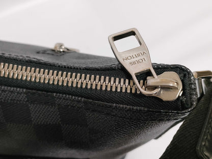 LOUIS VUITTON Damier Graphite LV Graphite Mick MM Shoulder Bag