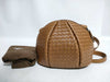 BOTTEGA VENETA Intrecciato Shoulder Bag, Brown, Round