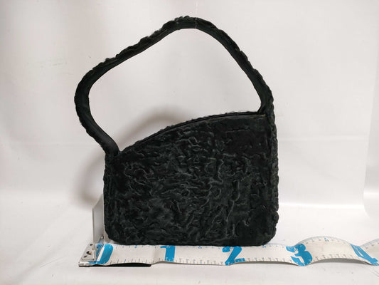 PRADA Prada Shoulder Bag with Fur, Black