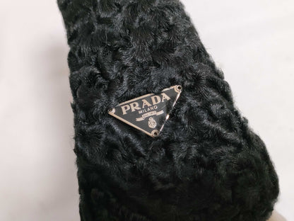PRADA Prada Shoulder Bag with Fur, Black