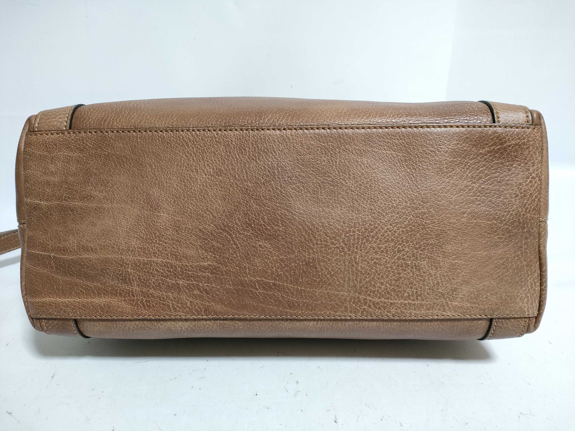 GUCCI 2-Way Bag, Brown Calfskin Handbag