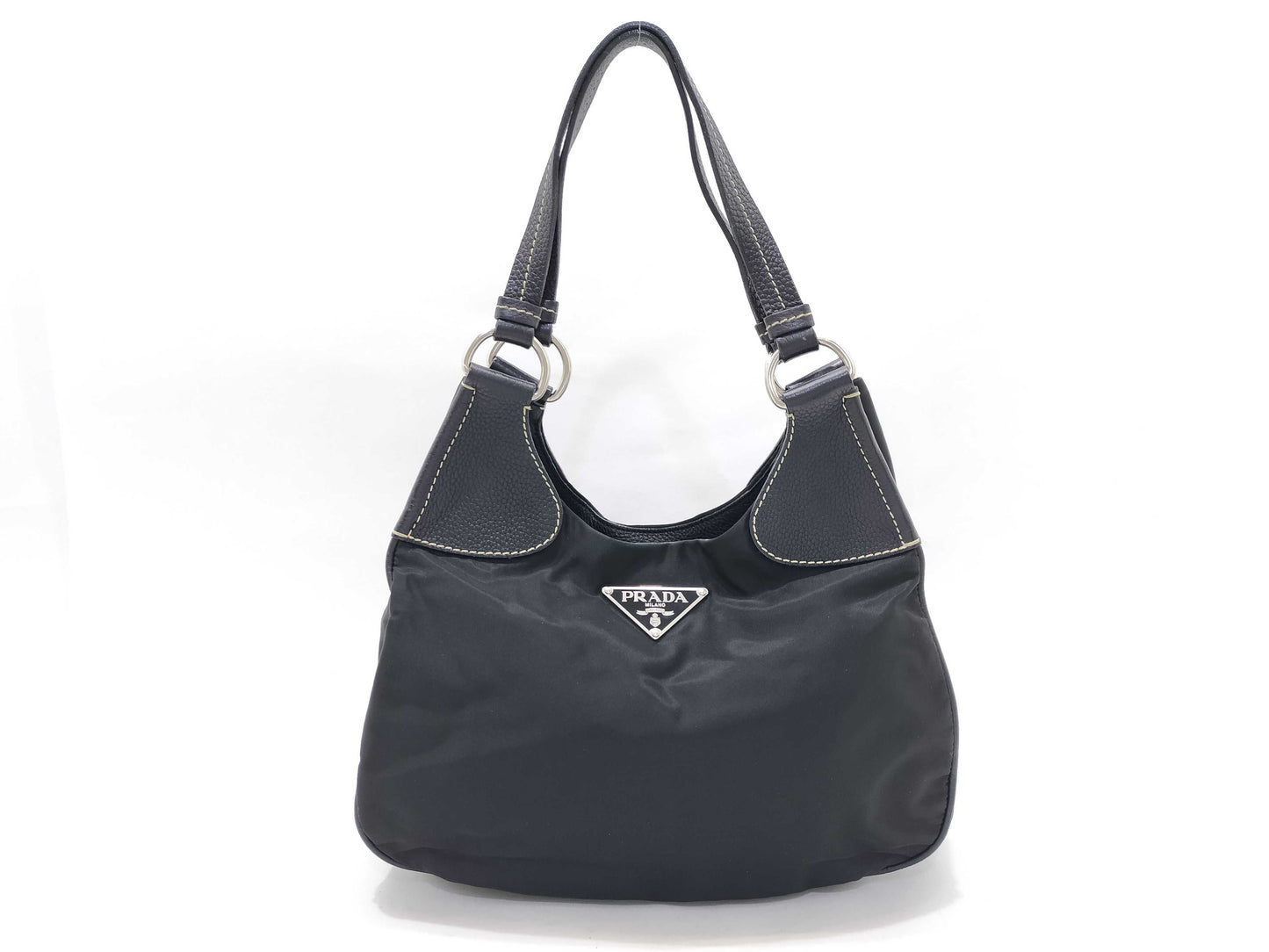 PRADA Nylon Prada Bag Nylon Black Handbag