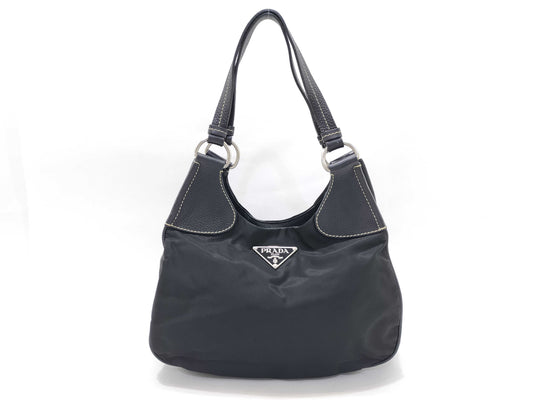 PRADA Nylon Prada Bag Nylon Black Handbag