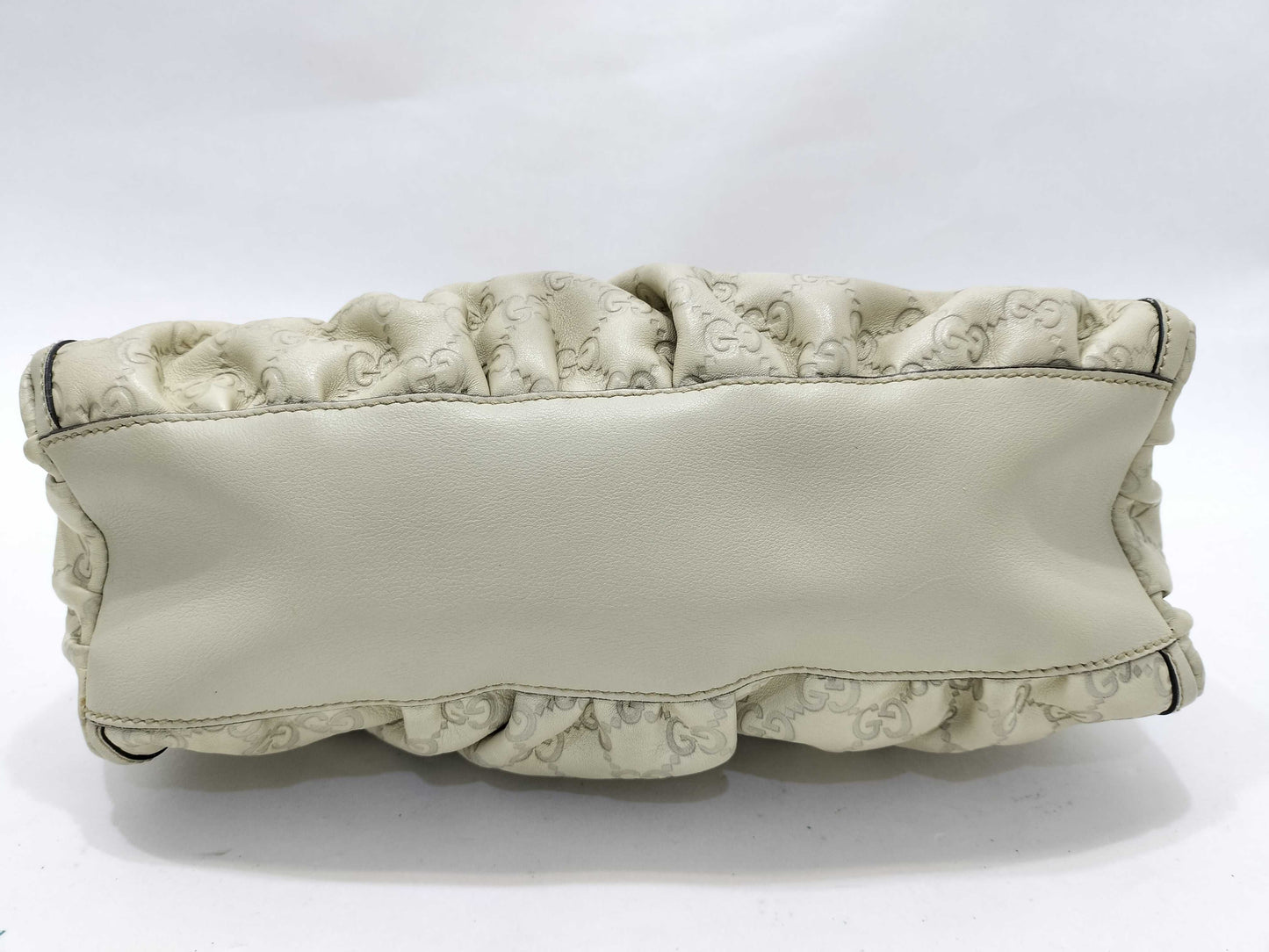 GUCCI Gucci Sima Gucci Sima One Shoulder Calf Ivory Shoulder Bag