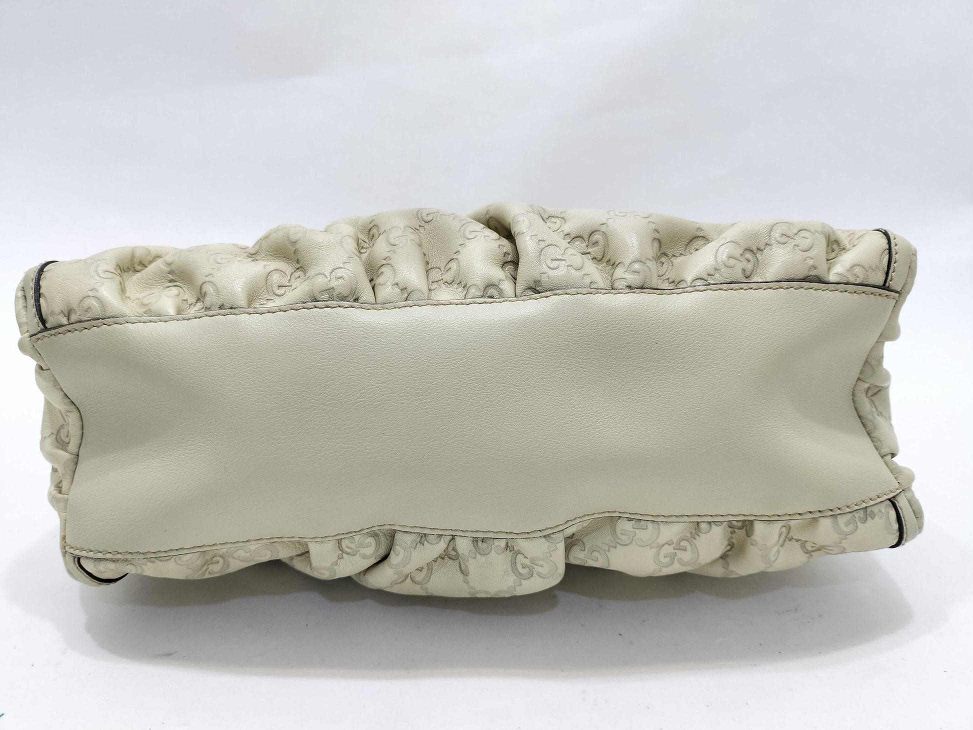 GUCCI Gucci Sima Gucci Sima One Shoulder Calf Ivory Shoulder Bag