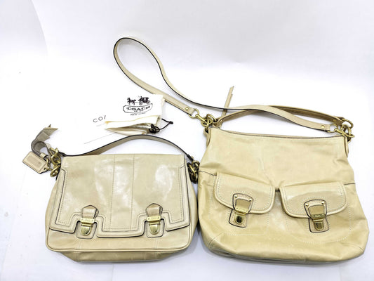 COACH Double Pocket Leather Bag Set of 2 Bags