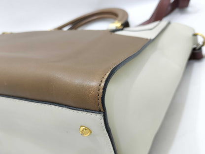 MARNI MARNI Zip 2-Way Leather Tote Bag