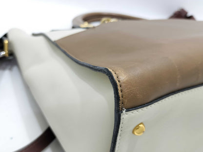 MARNI MARNI Zip 2-Way Leather Tote Bag