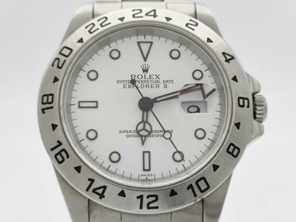 ROLEX 16570 A490444 White Dial Oyster Breath Men's Watch