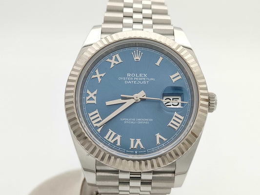 ROLEX 126334 814Z57W3 Azzurro Blue Jubilee Bracelet Men's Watch