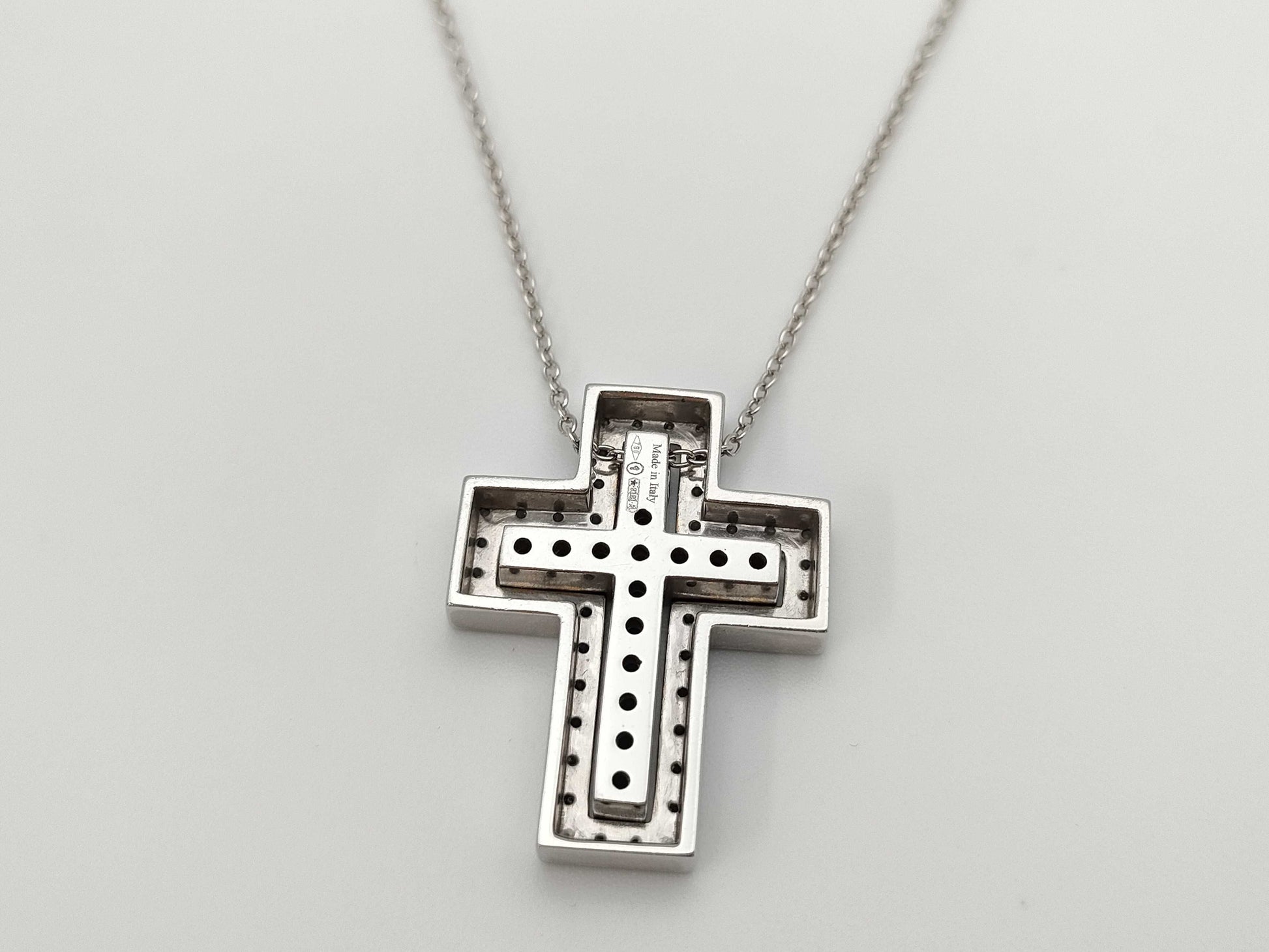 Damiani Belle Epoque S Iceberg Sapphire Diamond WG Au750 11.3g Necklace