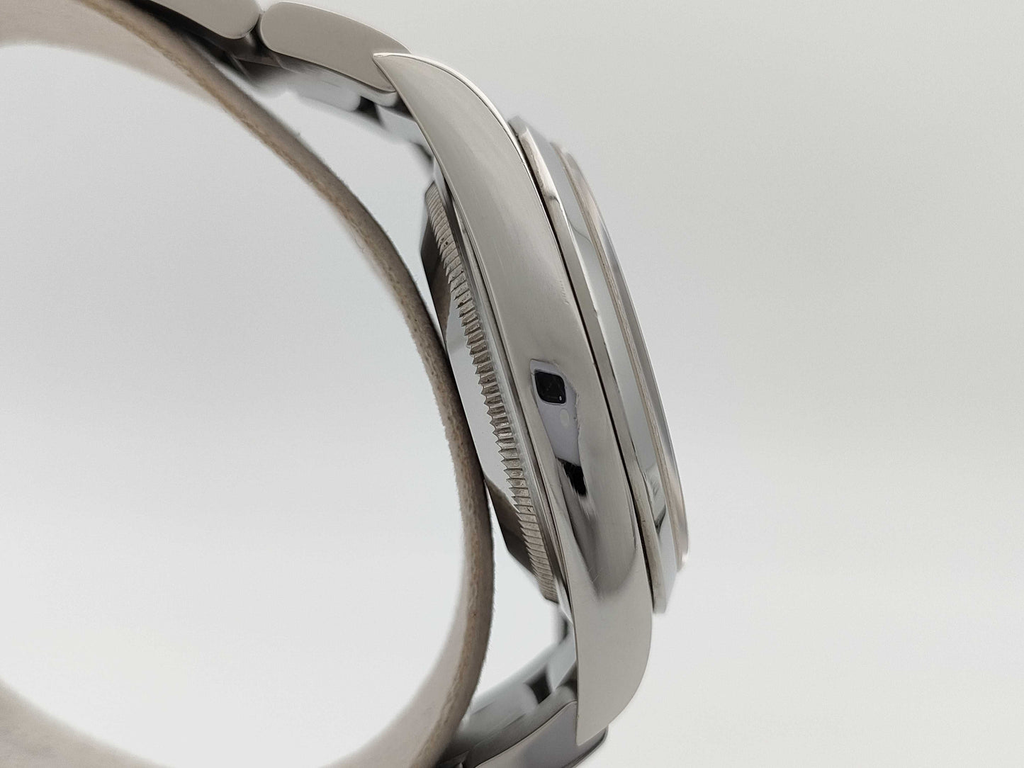 ROLEX 114270 K909738 Black Dial Oyster Breath Boys Watch