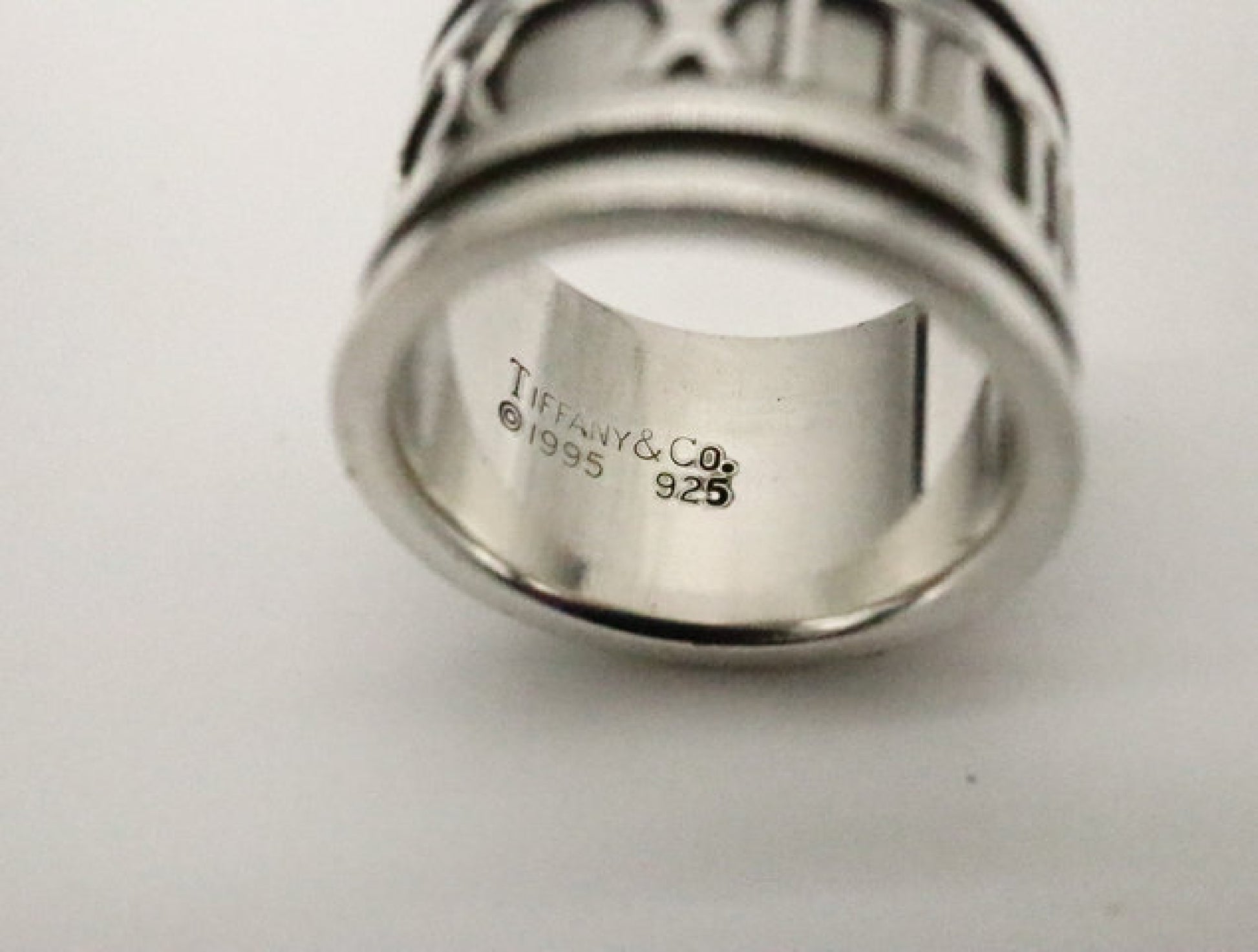 Tiffany&Co. Atlas Wide 925 9.4g #7.5 Ring