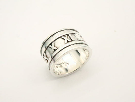 Tiffany&Co. Atlas Wide 925 8.6g #10.5 Ring