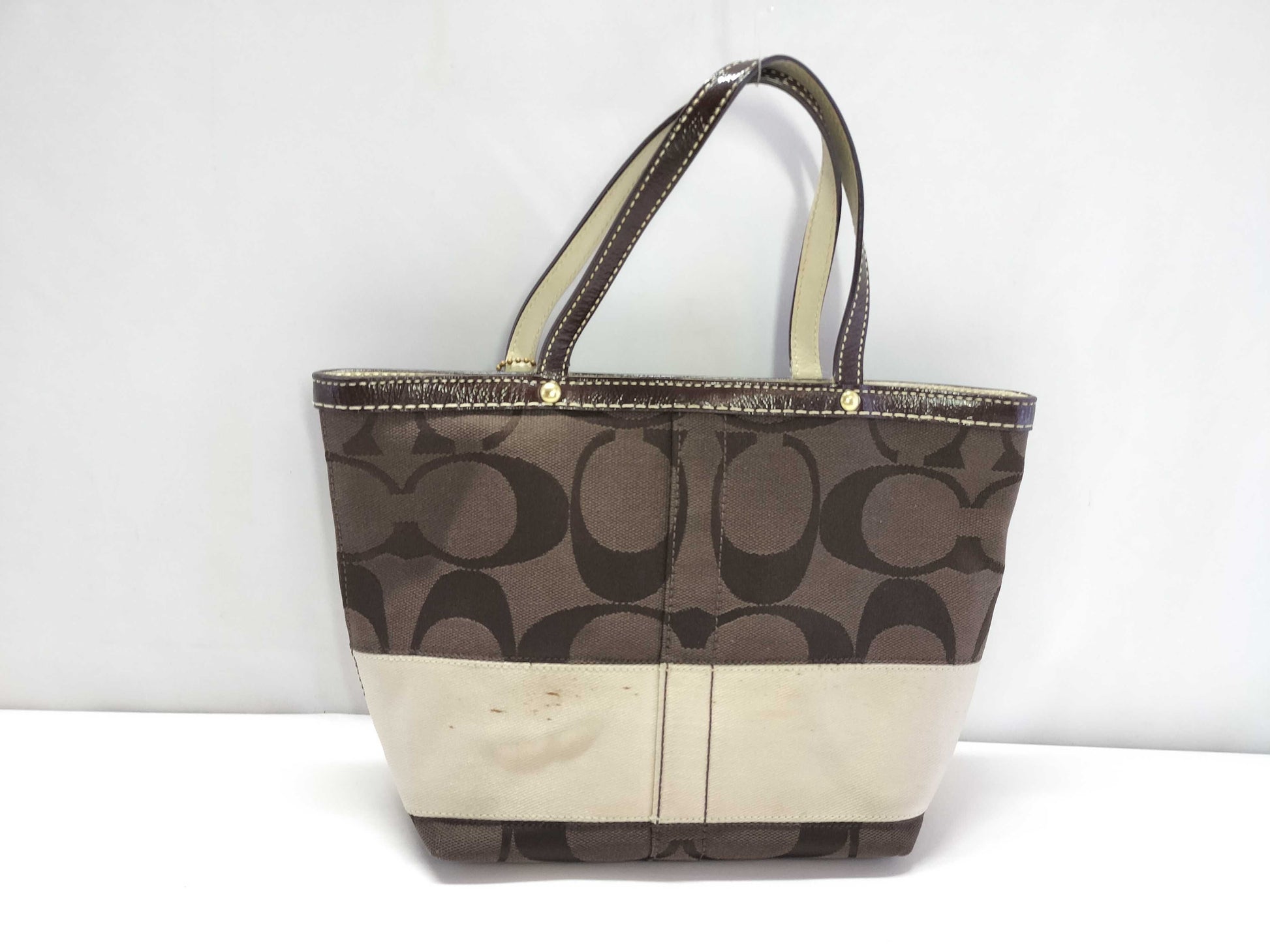 COACH Signature Coach Canvas Signature Tote Tote Bag