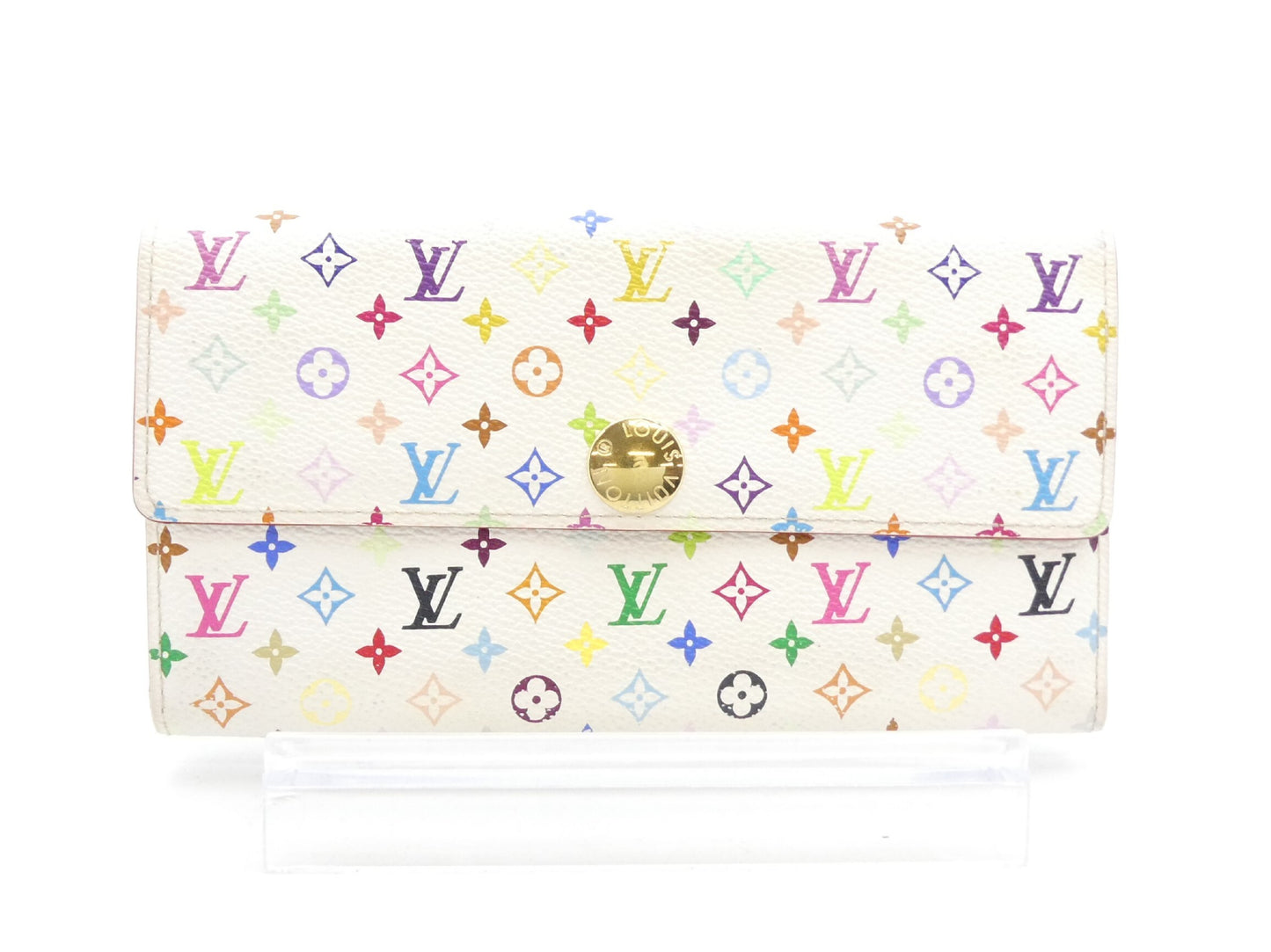 LOUIS VUITTON Monogram Multicolor Porto Mone Credit Wallet