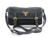 PRADA Logo Nylon Saffiano Shoulder Bag