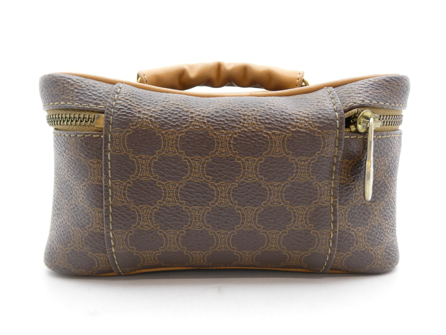 CELINE Macadam Pattern Brazon PVC Leather Vanity Bag