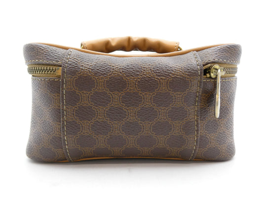 CELINE Macadam Pattern Brazon PVC Leather Vanity Bag