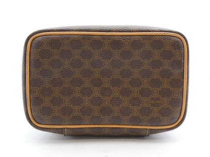 CELINE Macadam Pattern Brazon PVC Leather Vanity Bag