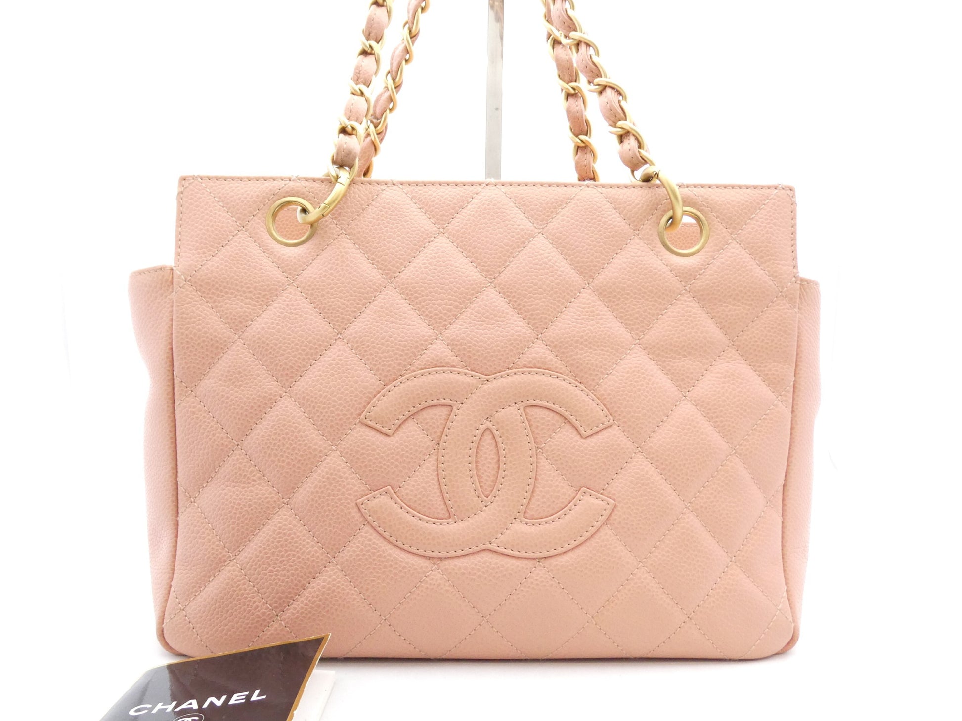 CHANEL Matlasse Caviar Skin Cocomark Chain Tote Bag