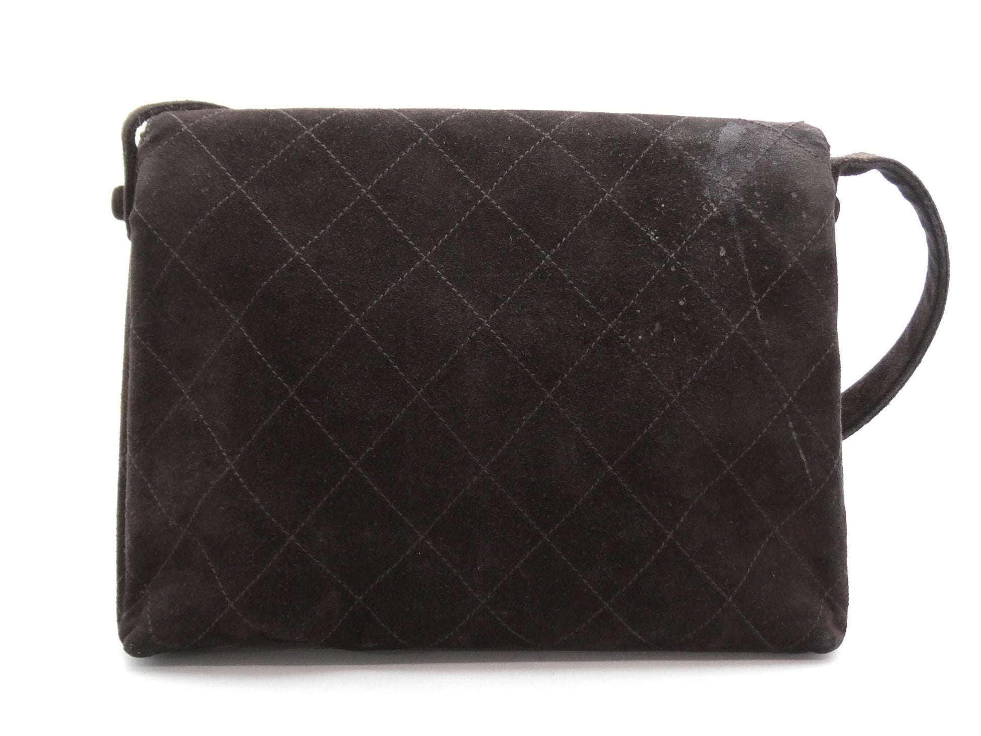 CHANEL Matlasse Suede Cocomark Shoulder Bag