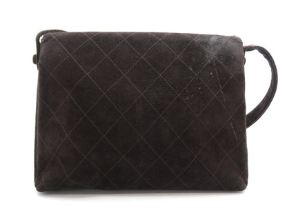 CHANEL Matlasse Suede Cocomark Shoulder Bag