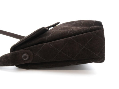CHANEL Matlasse Suede Cocomark Shoulder Bag
