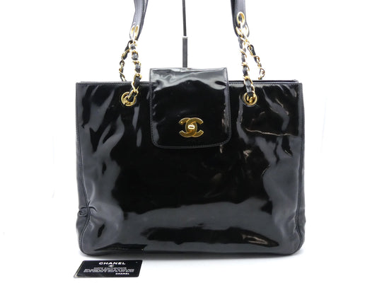CHANEL Cocomark Enamel Chain Shoulder Bag