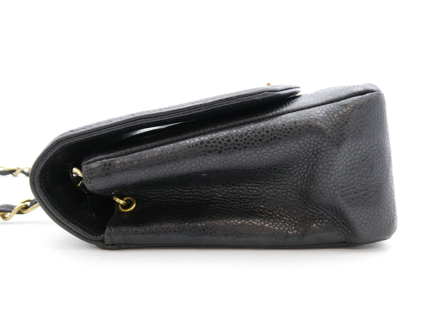 CHANEL Diana Caviar Skin Cocomark Chain Shoulder Bag