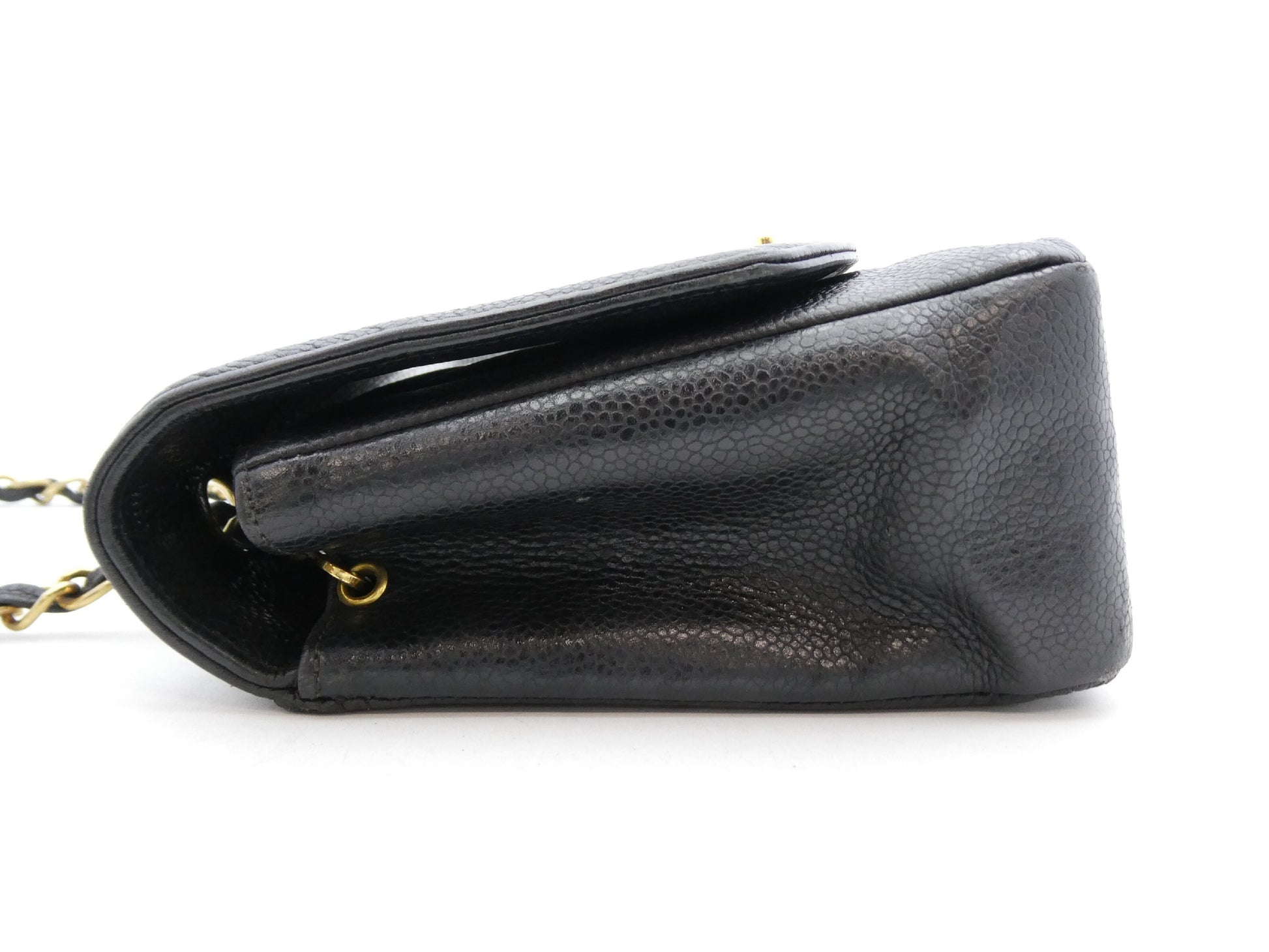 CHANEL Diana Caviar Skin Cocomark Chain Shoulder Bag