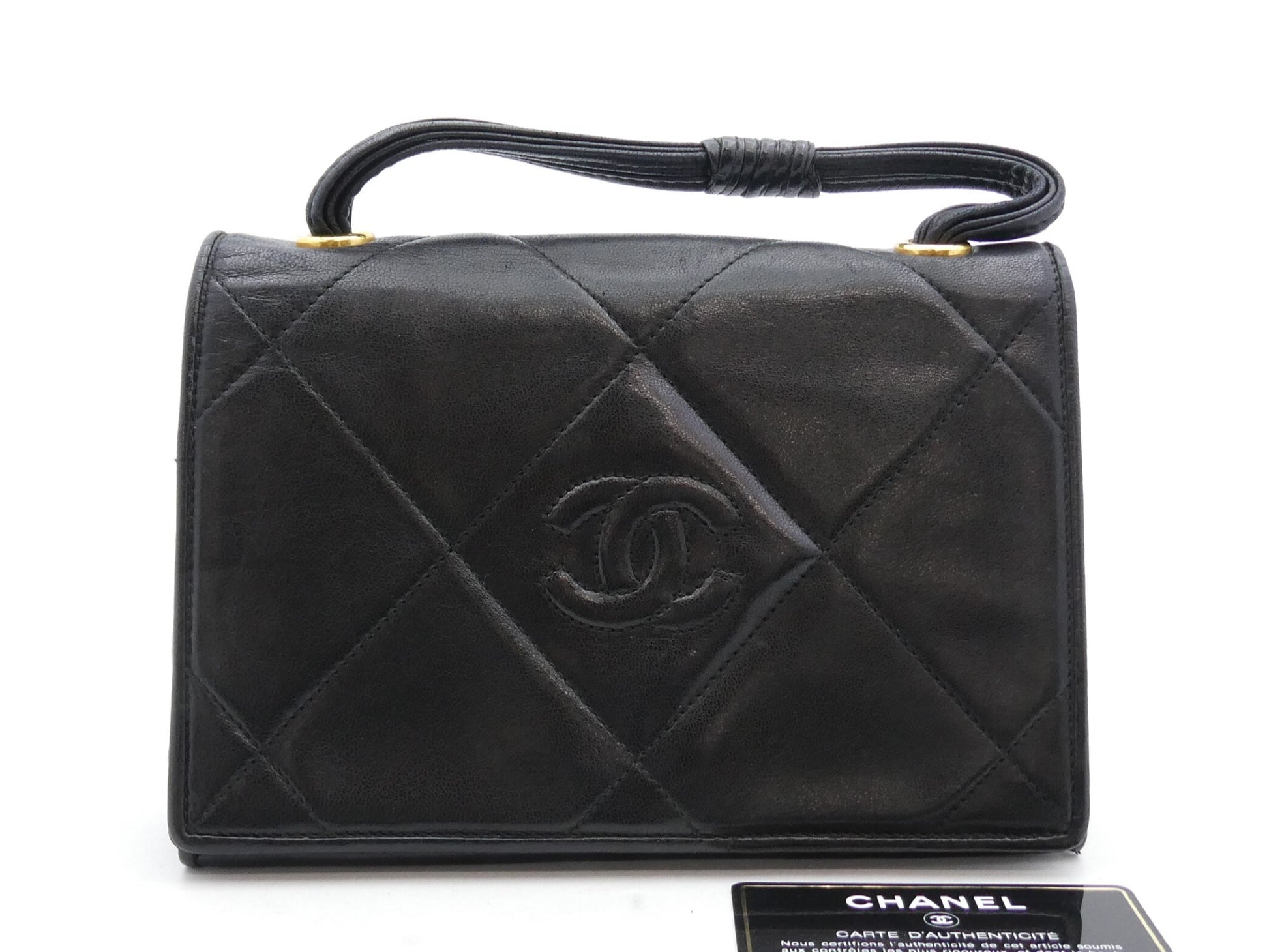 CHANEL Matlasse Cocomark Leather Handbag