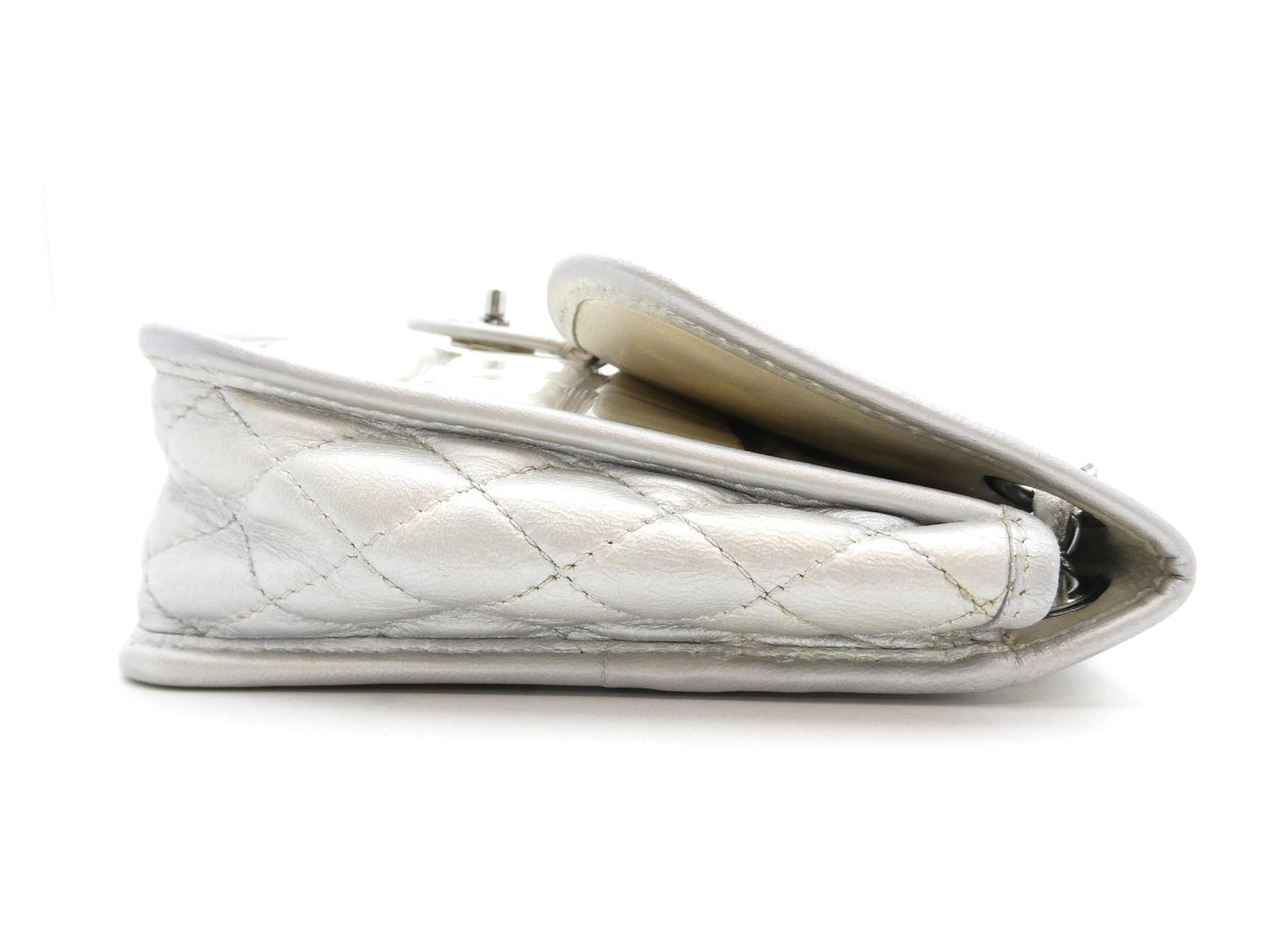 CHANEL Chocolate Bar Ice Cube Coco Mark Chain Shoulder Bag