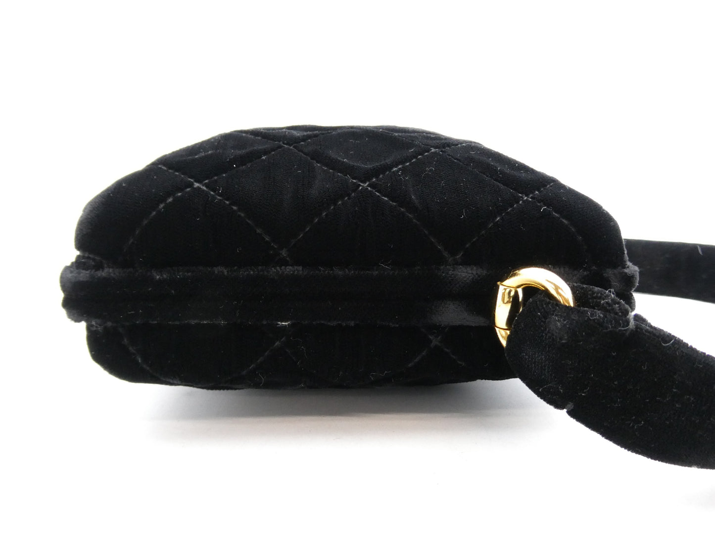 CHANEL Matrasse Velor Cocomark Mouth Mouth Handbag