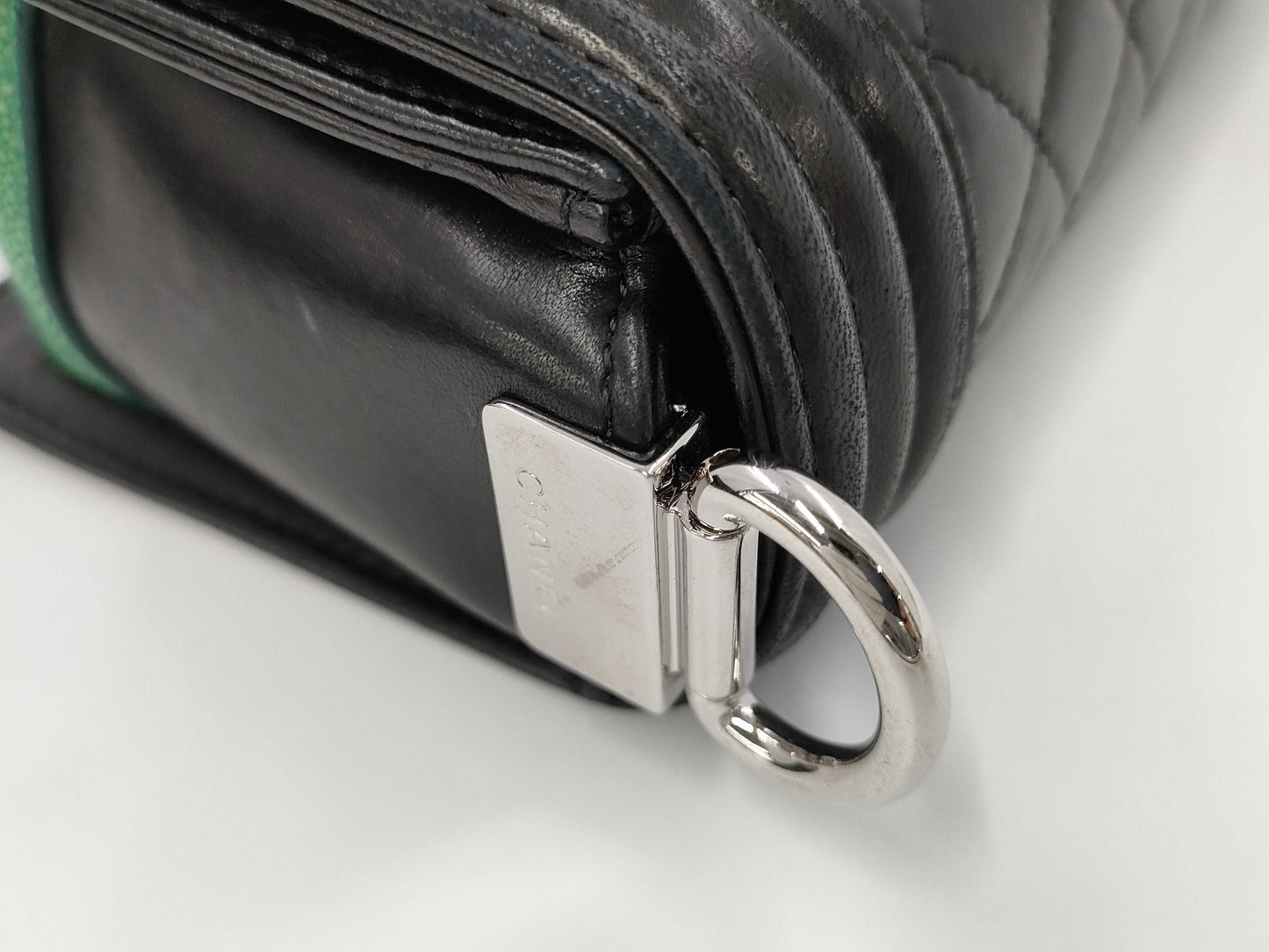 CHANEL BOY 2012 Metiers d'Art Collection Aye Leather Shoulder Bag