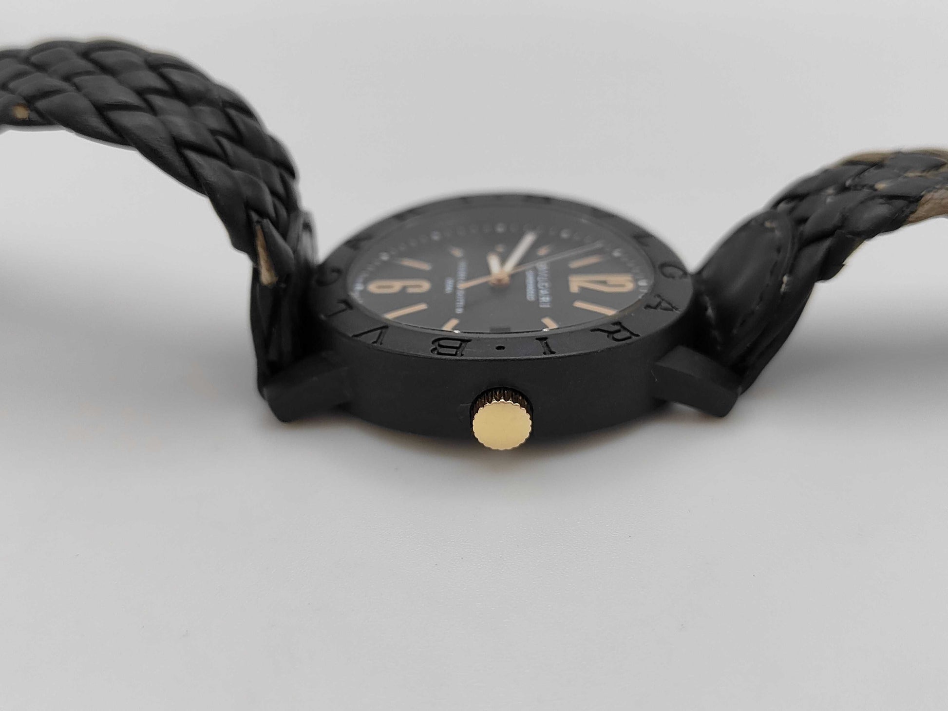 BVLGARI BB40CL 1884 Automatic Black Dial Men's Watch