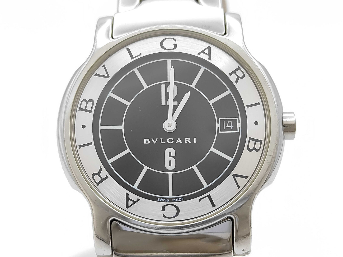 BVLGARI Solo Tempo ST35S D35952 Quartz Black Dial Boys Watch