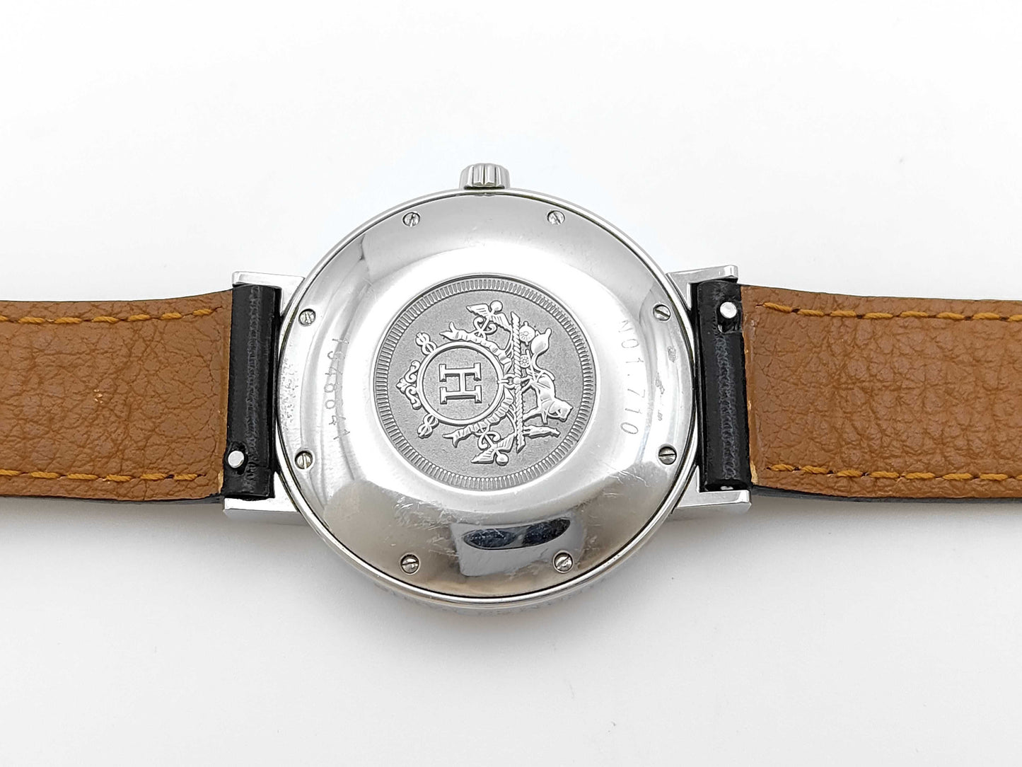 HERMES Nomad NO1.710 1948841 Autoquartz Grey Dial Immovable Men's Watch