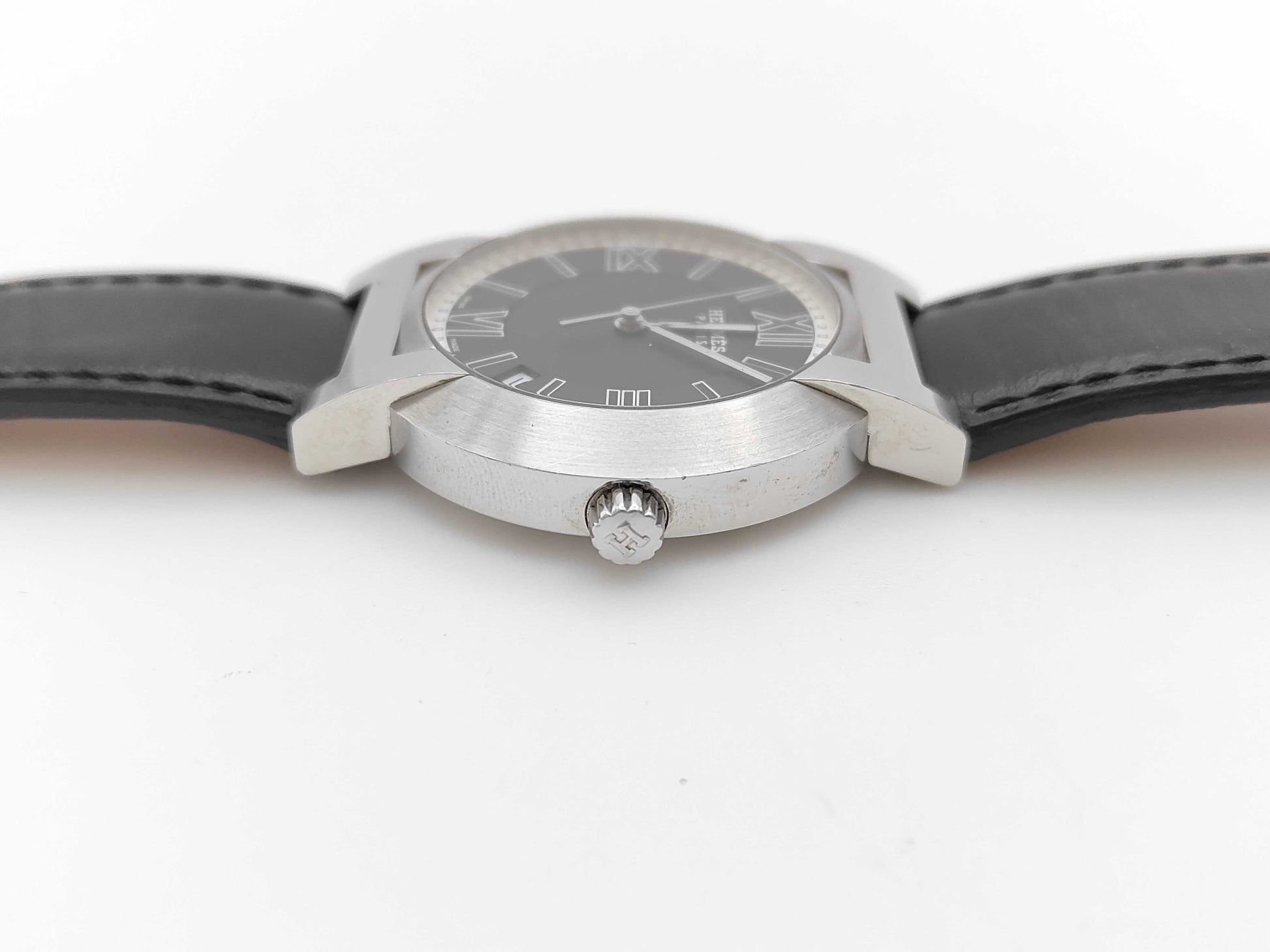 HERMES Nomad NO1.710 1948841 Autoquartz Grey Dial Immovable Men's Watch