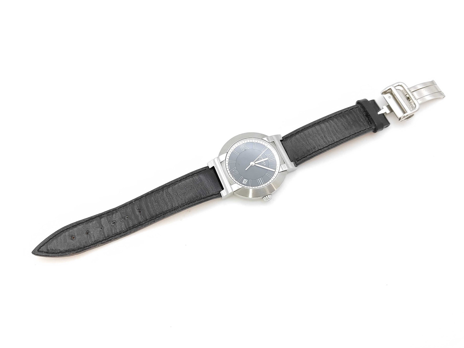 HERMES Nomad NO1.710 1948841 Autoquartz Grey Dial Immovable Men's Watch